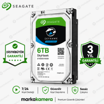 Seagate SkyHawk 6TB 3.5" 256MB SATA 3 7/24 Güvenlik Hard Diski