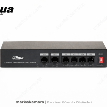 Dahua 4Port PoE Switch (4FE PoE + 2FE Uplink, Toplam 36W PoE )
