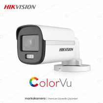 Hikvision ColorVu 2MP Full HD 1080P Dış Mekan Güvenlik Kamerası - 7/24 Renkli Gece Görüşü (DS-2CE10DF0T-PF)