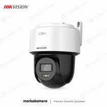 Hikvision DS-2DE2C400MWG-E 4MP Mini PT IP Kamera | Akıllı Takip, Dahili Mikrofon & Hoparlör, Hybrid Light, IP66