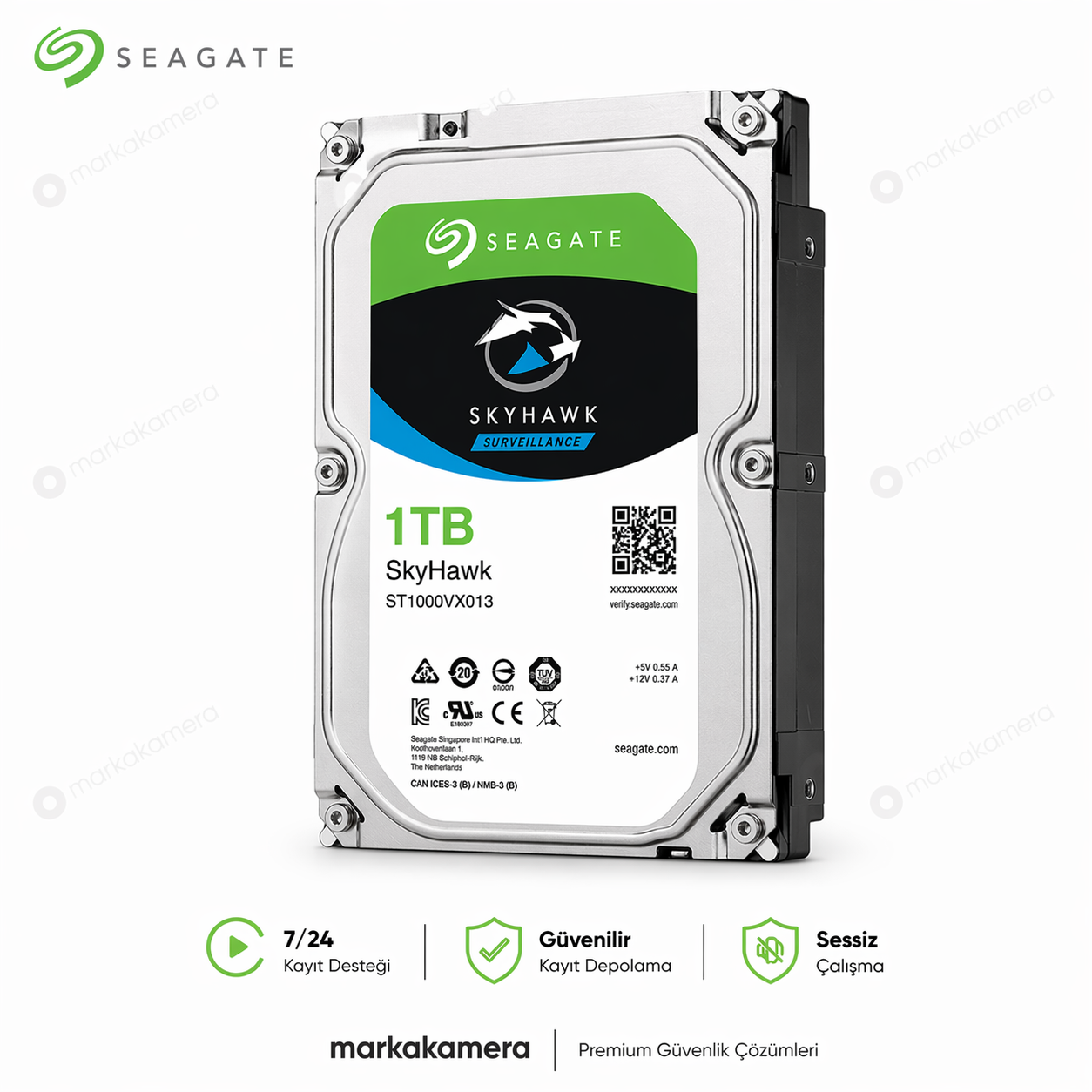 Seagate 1TB 3.5" SATA 3 Masaüstü Hard Disk - Yenilenmiş / %100 Sağlık