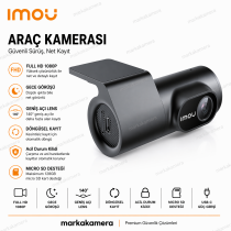 Imou Dash Cam T800 - 2160P 4K Gece Görüşlü WiFi Araç Kamerası