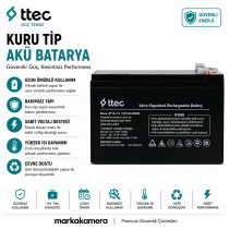 Ttec 12 Volt 7 Amper Akü - Yeni Üretim - Garantili Tam Performans