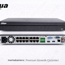 Dahua 16CH 1U 16PoE 2HDDs Lite Ağ Video Kayıt Cihazı